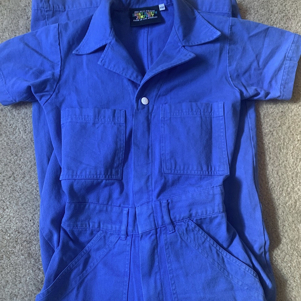 BIG BUD PRESS CORNFLOWER BLUE JUMPSUIT